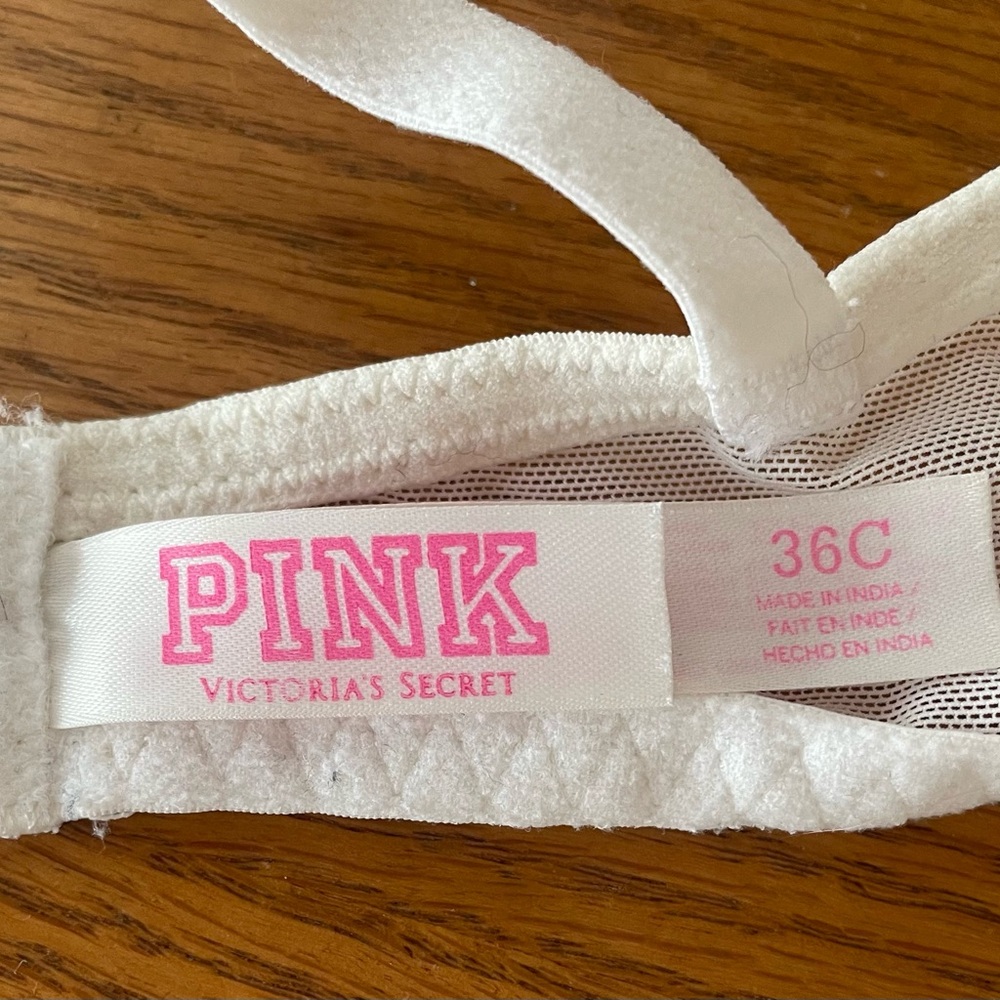 PINK by Victorias Secret off white push up bra 36C - Picture 3 of 3